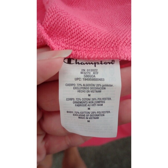 NWT Women's Champion Campus French Terry Hoodie, Pinky Peach, Medium - Picture 8 of 9